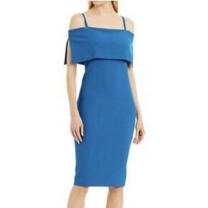 Nicole Miller New York Teal bodycon Silhouette Dress Size 6